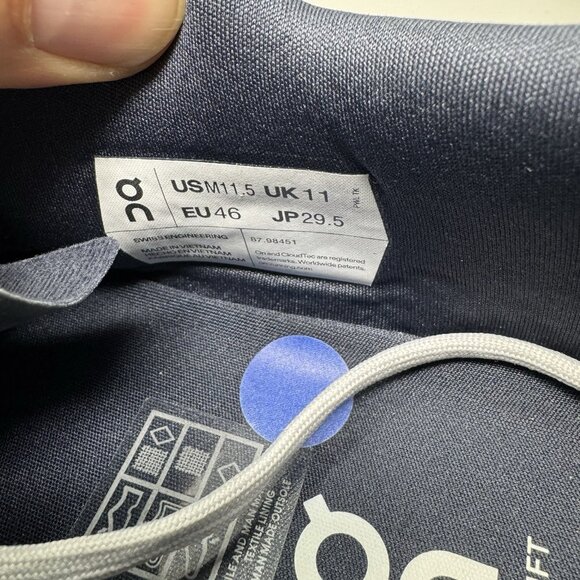 On Cloudrift Mens Size 11.5  Running Shoes Blue White Athletic Trainer Sneakers - Picture 8 of 9